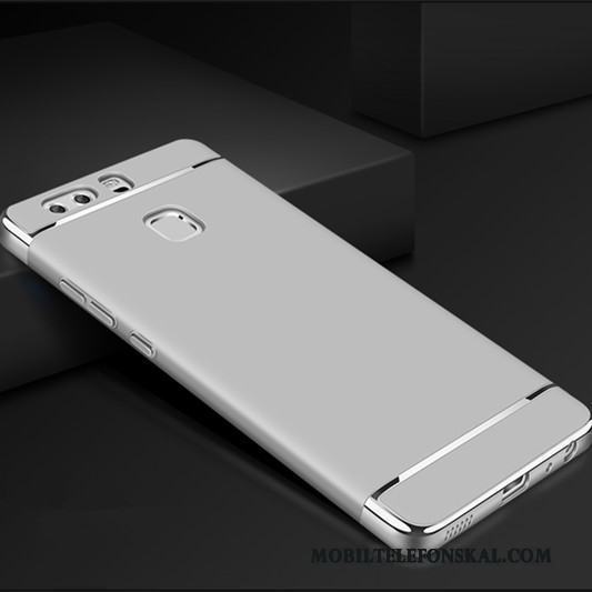 Huawei P9 Plus Pu Hård Skal Telefon Fodral Skydd All Inclusive Silver