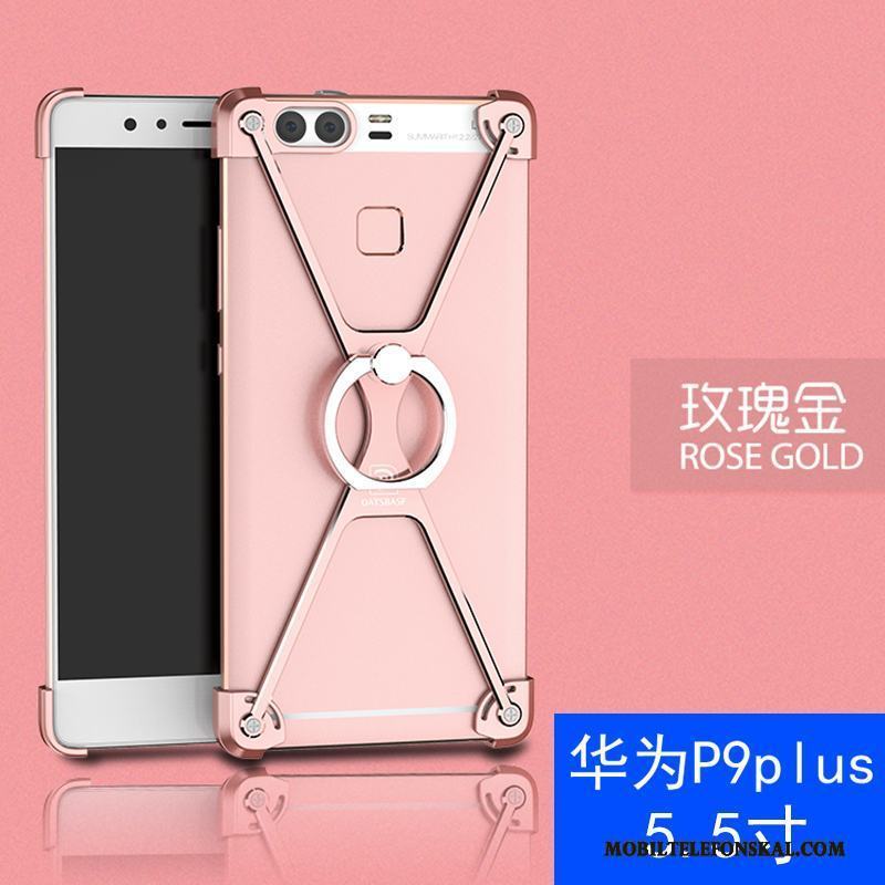 Huawei P9 Plus Skal Hård Metall Frame Rosa Fodral Kreativa