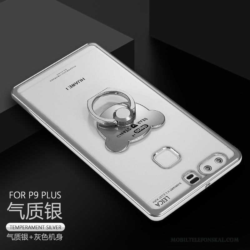 Huawei P9 Plus Support Skal Telefon Ring Slim Fallskydd Silikon Fodral