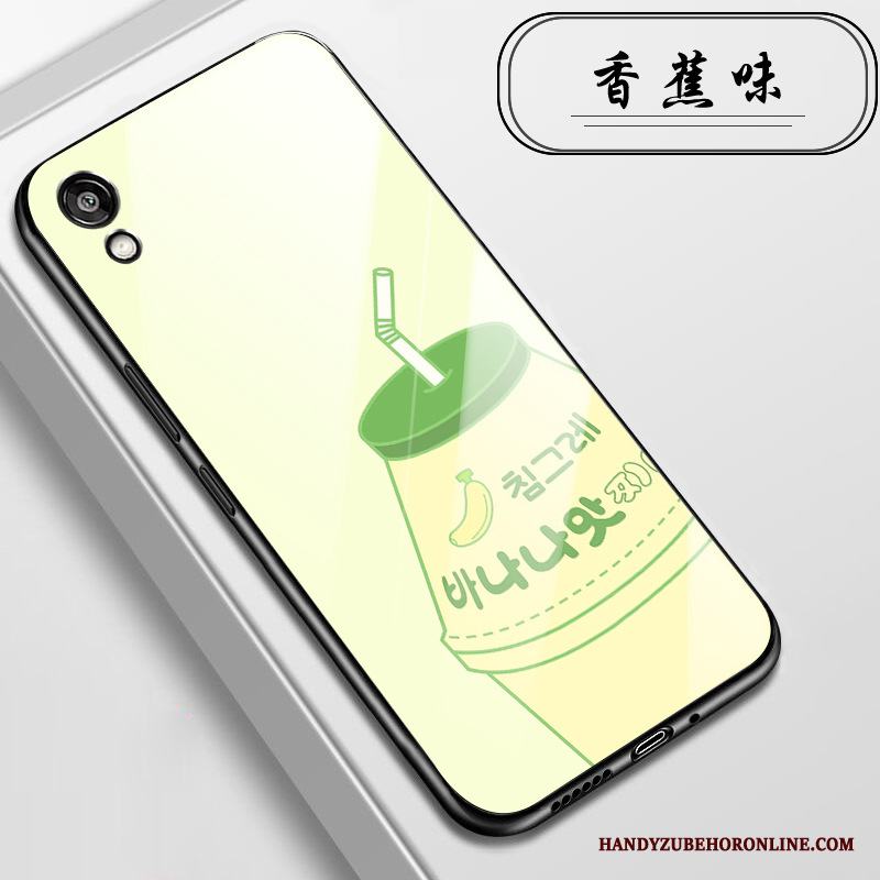 Huawei Y5 2019 Hängsmycken Skal Telefon Glas Fallskydd Fodral Blommor Kyla