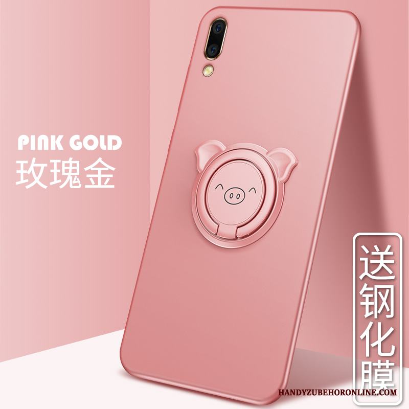 Huawei Y6 2019 Skal Ny Rosa Tunn Fallskydd Trend Enkel Silikon