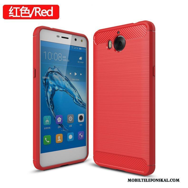 Huawei Y6 Pro 2017 Mjuk All Inclusive Fallskydd Skal Telefon Silikon Fodral Röd