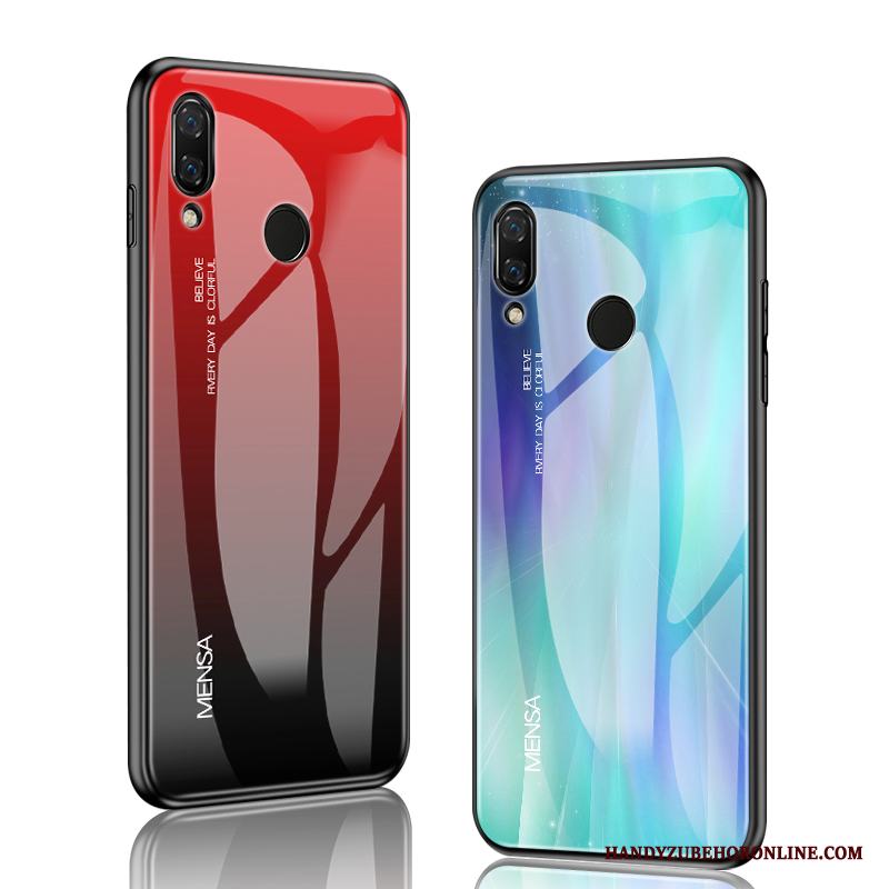 Huawei Y7 2019 Skal All Inclusive Trend Blå Trend Varumärke Personlighet Spegel Net Red