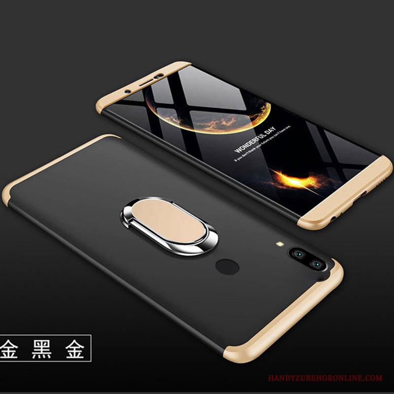 Huawei Y7 2019 Skal Telefon Nubuck Guld All Inclusive Hård Mode Kreativa