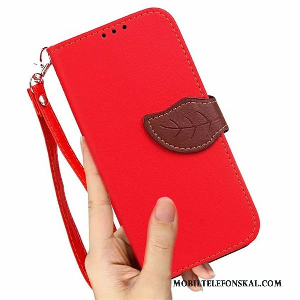Lg G5 Mobil Telefon Plånbok Skydd Täcka Skal Trend Röd