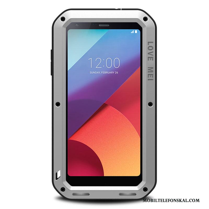 Lg G6 Hård All Inclusive Metall Tre Försvar Fallskydd Skal Telefon Fodral