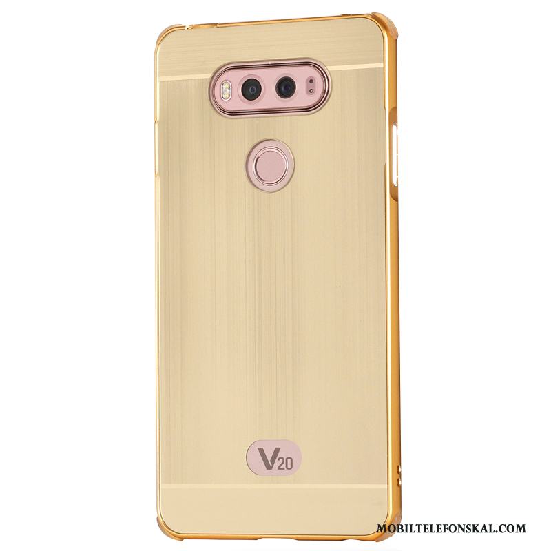 Lg V20 Mobil Telefon Skydd Frame Fallskydd Guld Skal Trend