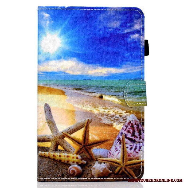 Läderfodral Samsung Galaxy Tab A8 (2021) Rolig Strand