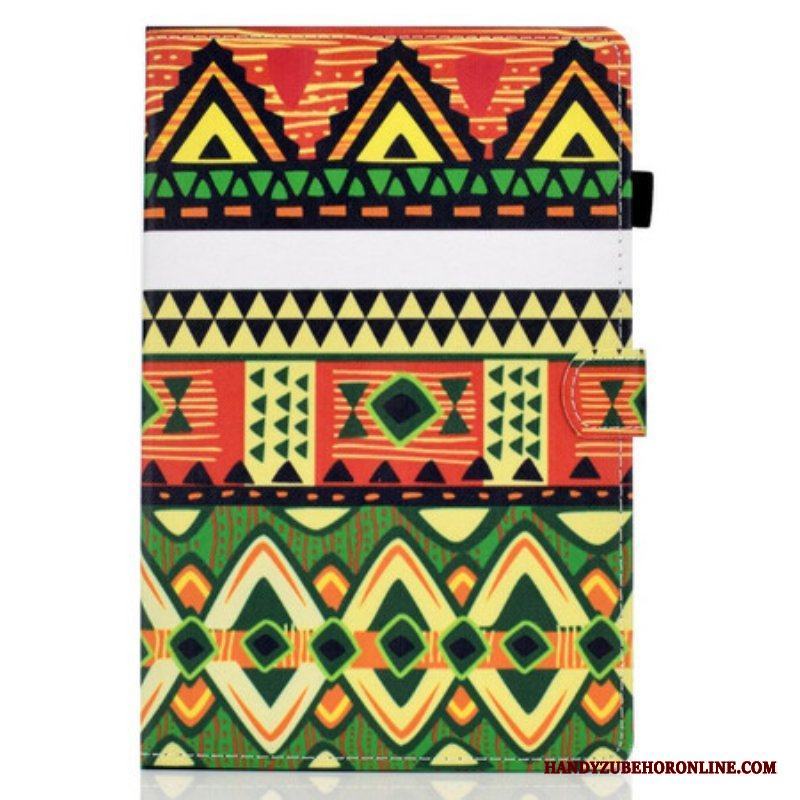Läderfodral Samsung Galaxy Tab S8 / Tab S7 Aztec