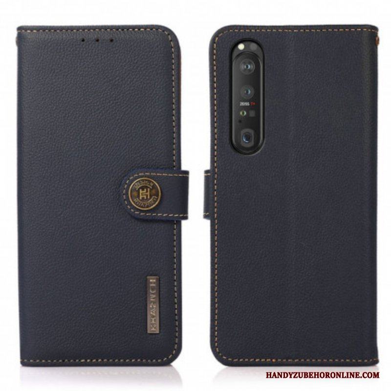 Läderfodral Sony Xperia 1 III Läderimitation Khazneh Rfid