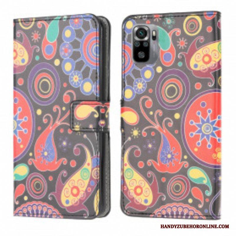 Läderfodral Xiaomi Redmi Note 10 / 10S Galaxy Design