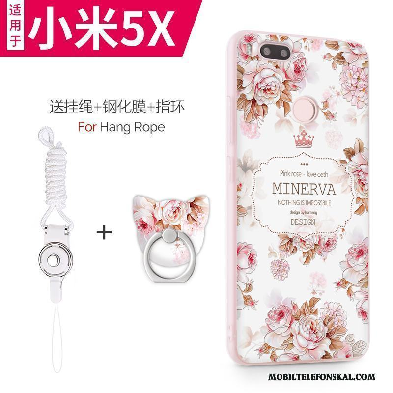 Mi 5x Fodral Kreativa All Inclusive Silikon Rosa Liten Skal Telefon