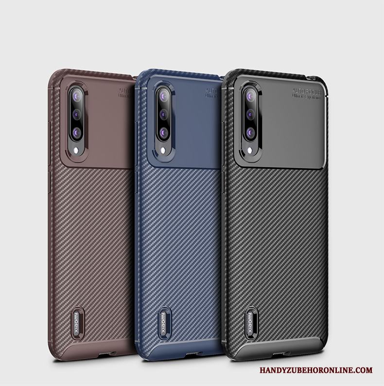 Mi 9 Lite Kostfiber Knight Pratkvarn Silikon Ungdom Universell Skal Telefon
