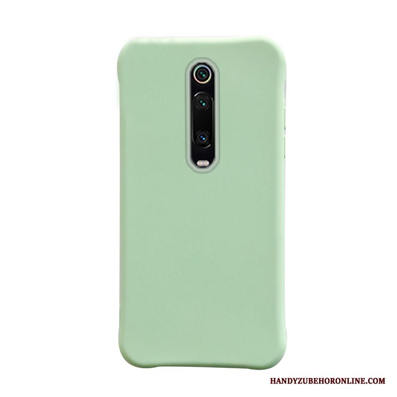 Mi 9t Pro Skal Skydd Silikon Mobil Telefon Fodral Grön Liten Ren