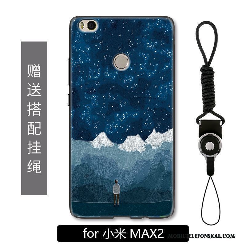 Mi Max 2 Personlighet Kreativa Skydd Liten All Inclusive Blå Skal Telefon