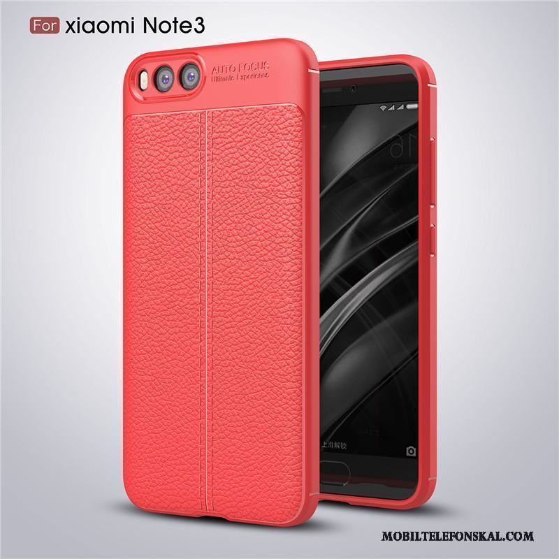 Mi Note 3 Skal Fodral Mobil Telefon All Inclusive Röd Mjuk Mönster Stjärna
