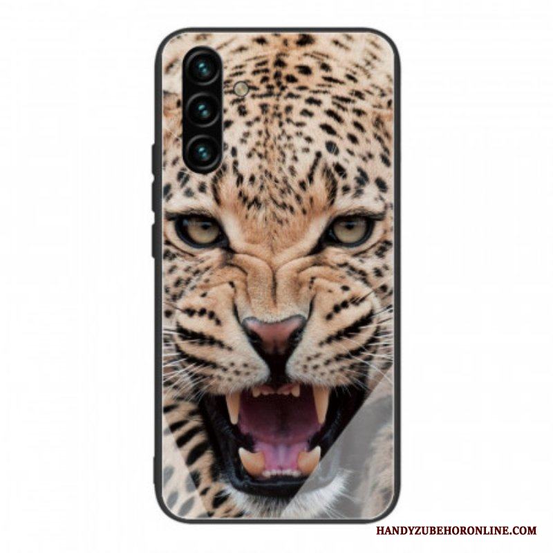 Mobilskal Samsung Galaxy A13 5G / A04s Leopard Härdat Glas