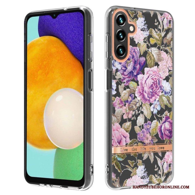 Mobilskal Samsung Galaxy A14 / A14 5G Färgglada Blommor