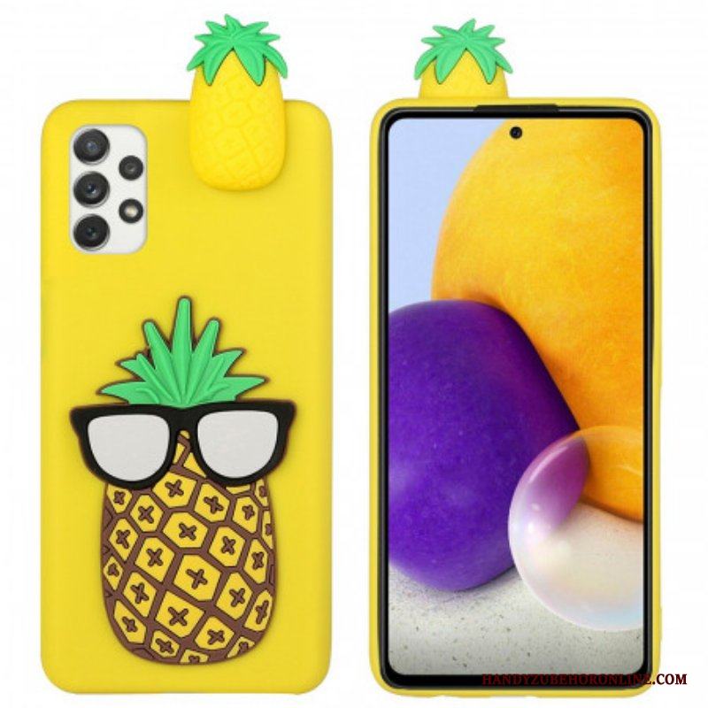 Mobilskal Samsung Galaxy A53 5G Ananas 3d-glasögon