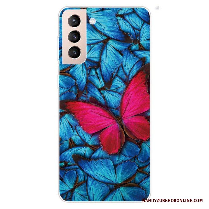 Mobilskal Samsung Galaxy S22 5G Flexibla Fjärilar