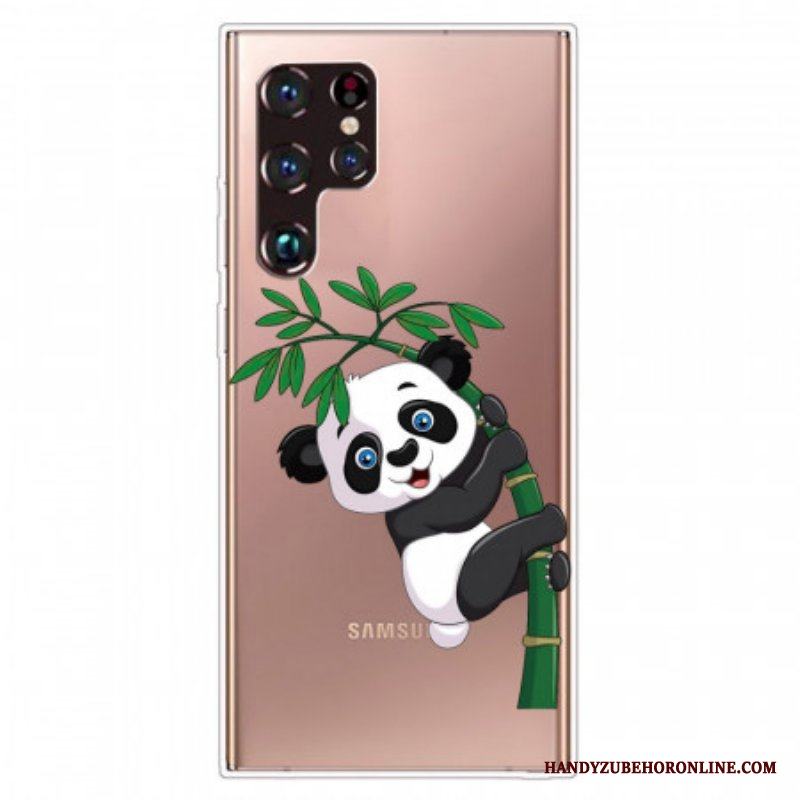 Mobilskal Samsung Galaxy S22 Ultra 5G Panda På Bambu