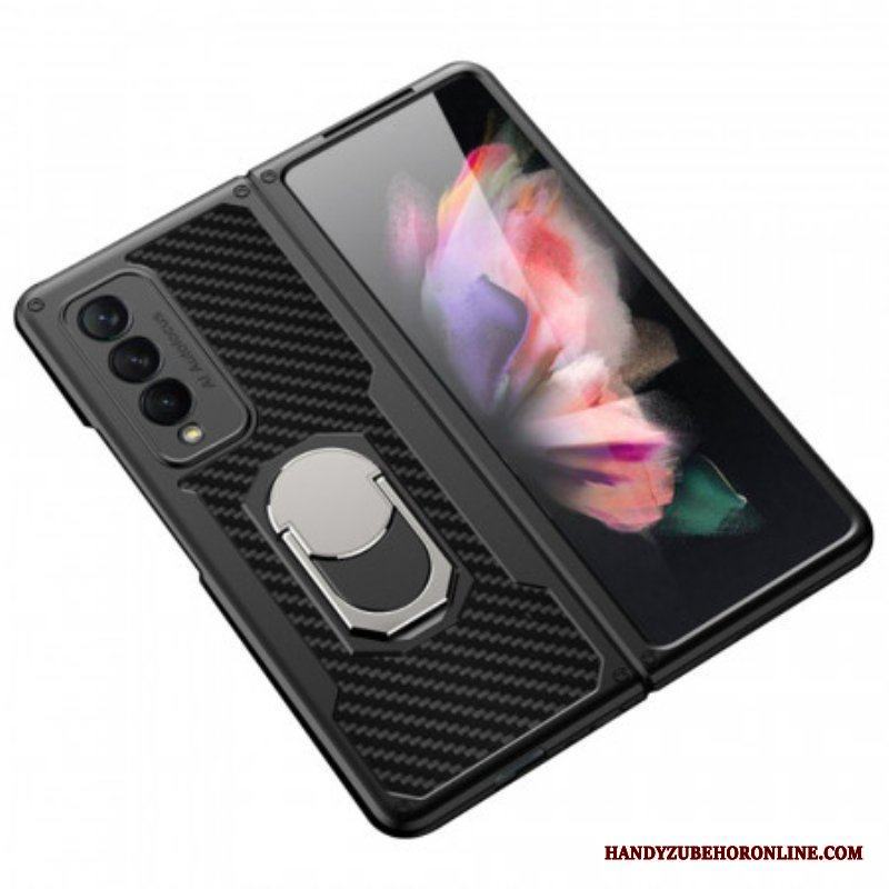 Mobilskal Samsung Galaxy Z Fold 3 5G Kolfiberringstöd Gkk