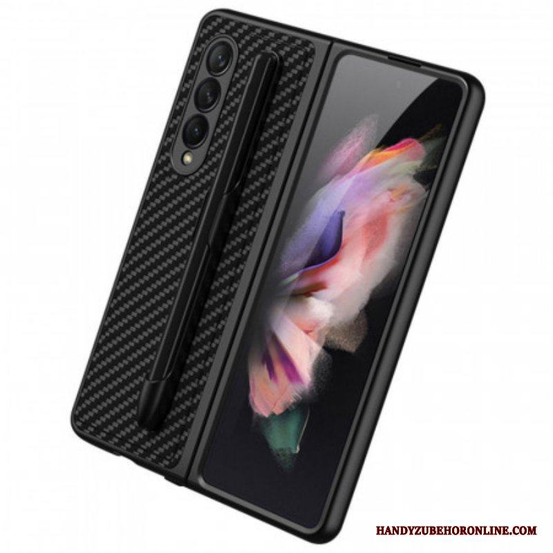 Mobilskal Samsung Galaxy Z Fold 3 5G Stylushållare I Kolfiber Gkk