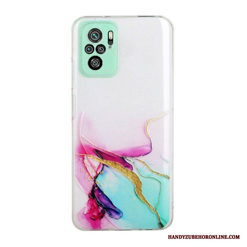 Mobilskal Xiaomi Redmi Note 10 / 10S Silikonmarmoreffekt