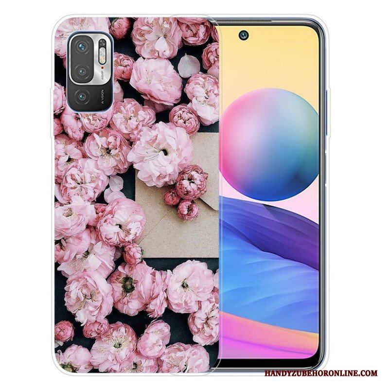 Mobilskal Xiaomi Redmi Note 10 5G Intensiva Blommor