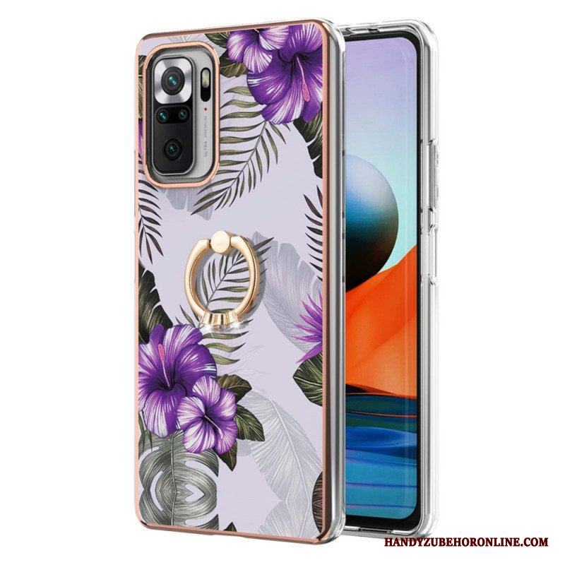 Mobilskal Xiaomi Redmi Note 10 Pro Ring-bracket Blommor