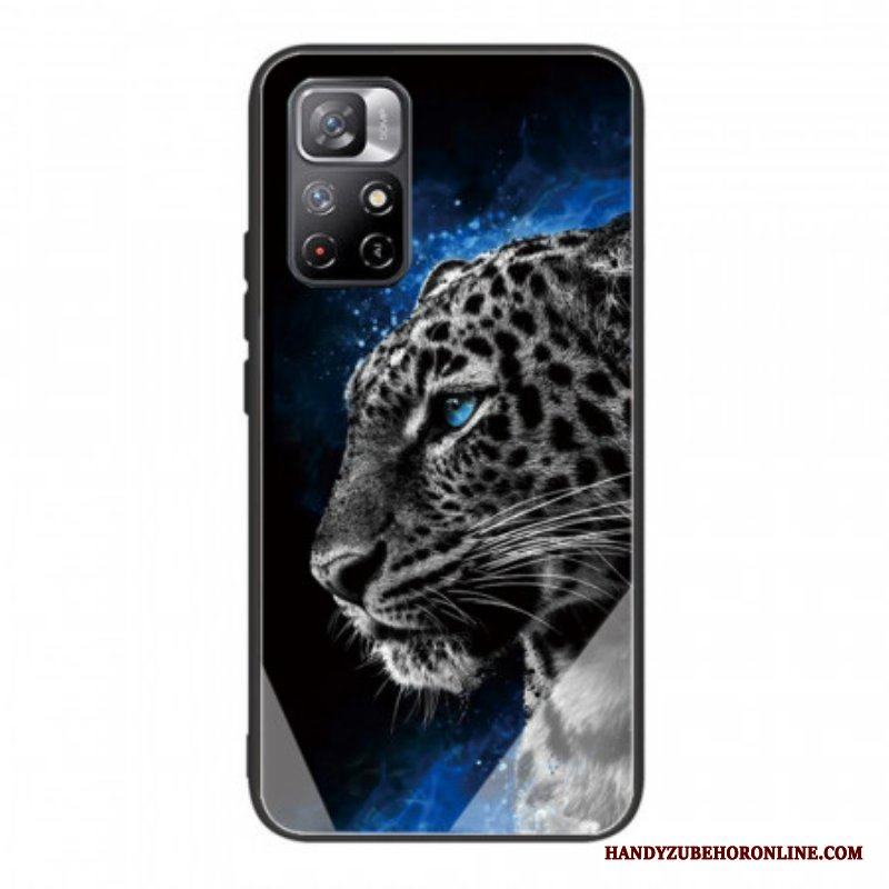 Mobilskal Xiaomi Redmi Note 11 Pro Plus 5G Feline Face Härdat Glas