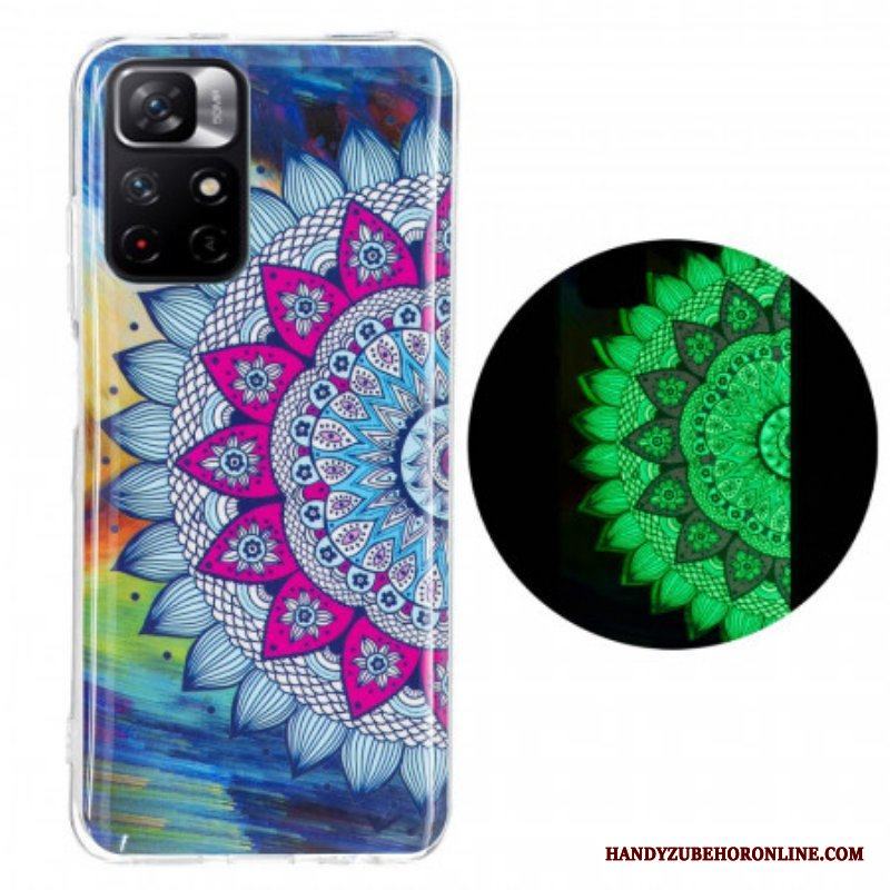 Mobilskal Xiaomi Redmi Note 11 Pro Plus 5G Fluorescerande Färgglada Mandala