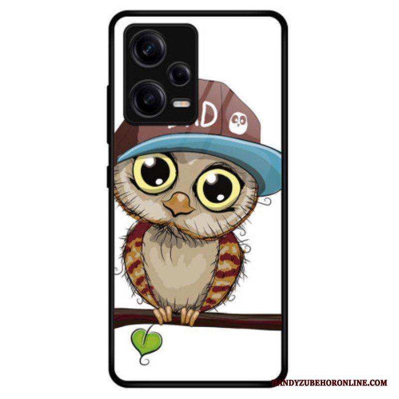 Mobilskal Xiaomi Redmi Note 12 Pro Bad Owl Härdat Glas