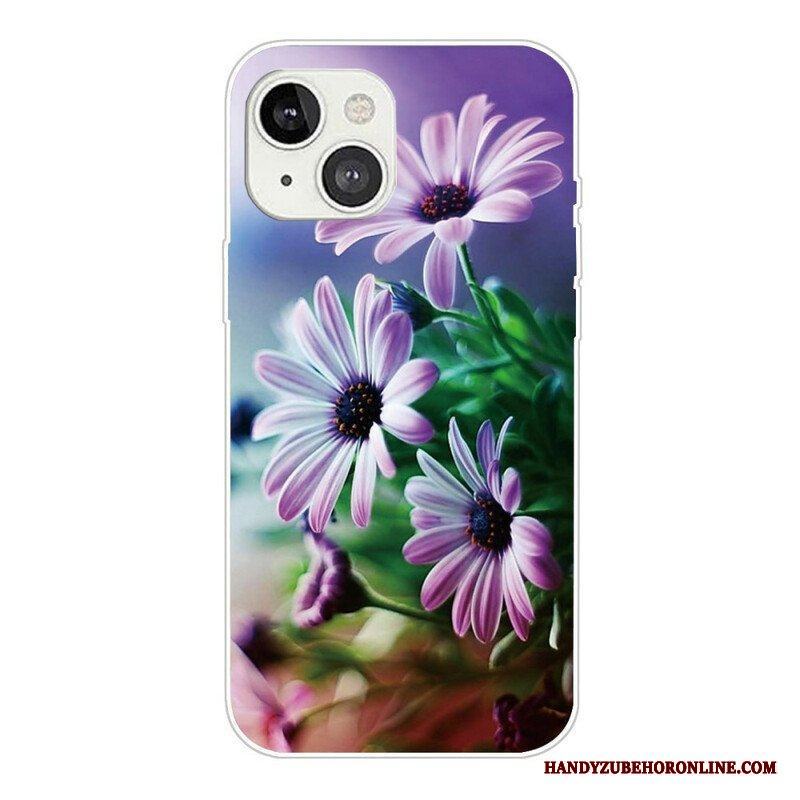 Mobilskal iPhone 13 Mini Realistiska Blommor