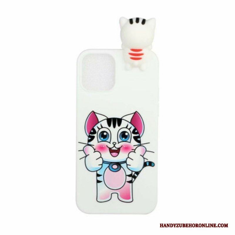Mobilskal iPhone 13 Pro Cat Fun 3d