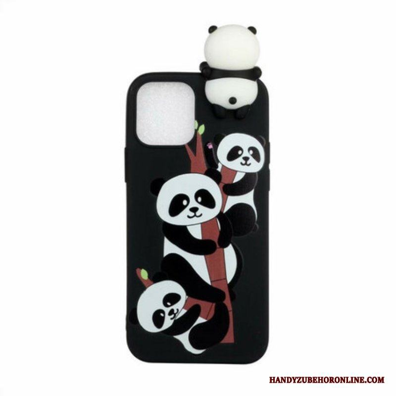 Mobilskal iPhone 13 Pro Max 3d Pandas På Bambu