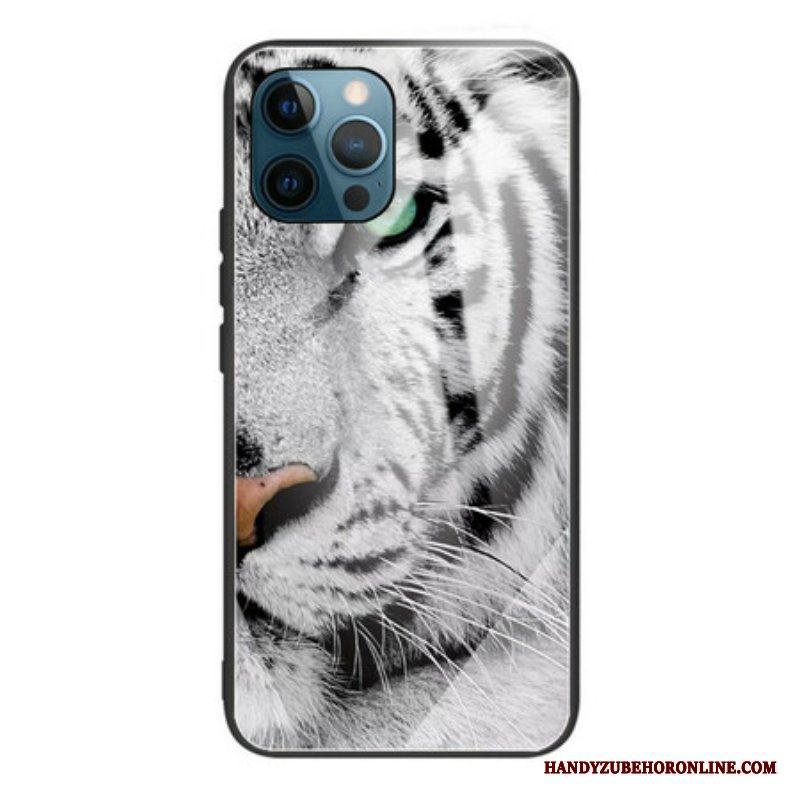 Mobilskal iPhone 13 Pro Max Tiger Härdat Glas