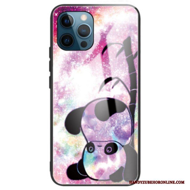 Mobilskal iPhone 14 Pro Max Panda Härdat Glas