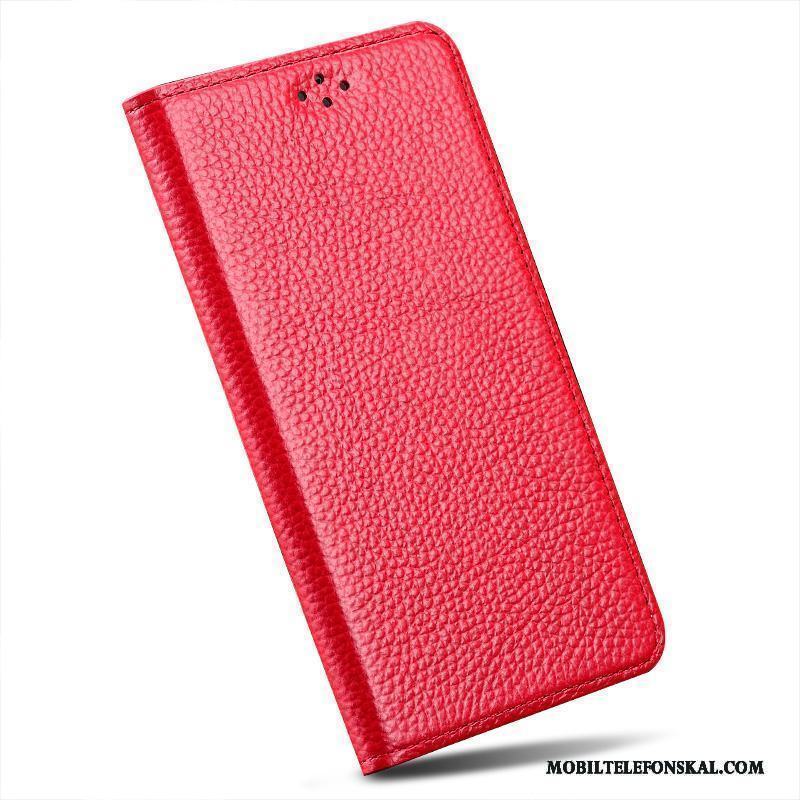 Moto Nexus 6 Röd Fodral Täcka Skal Telefon Mobil Telefon Läderfodral