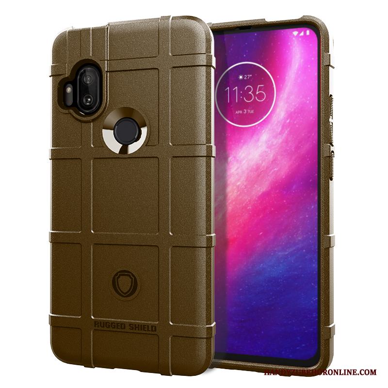 Motorola One Hyper Fodral Skydd Enkel Skal Telefon Hemming Fallskydd