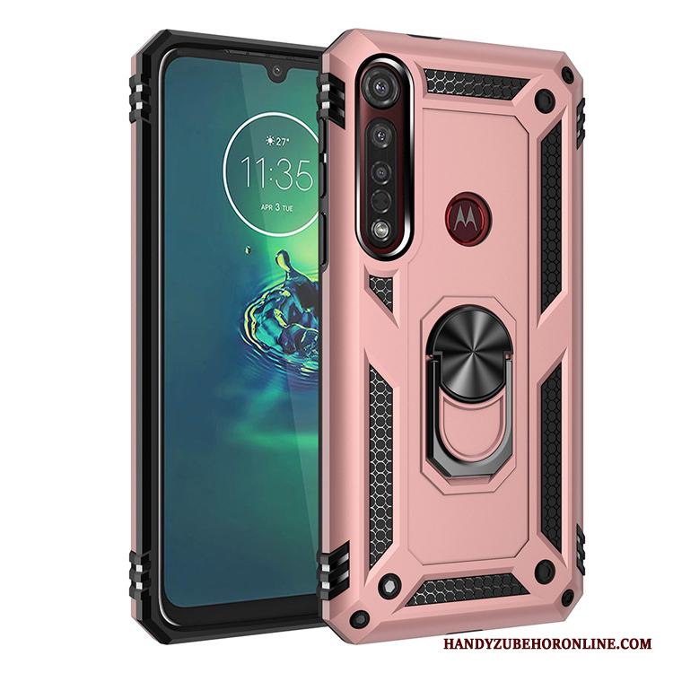 Motorola One Macro Skydd Mjuk Fodral Rosa Skal Telefon Support All Inclusive