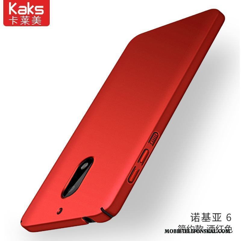 Nokia 6 Fodral Silikon Slim Fallskydd Skal Telefon All Inclusive Röd