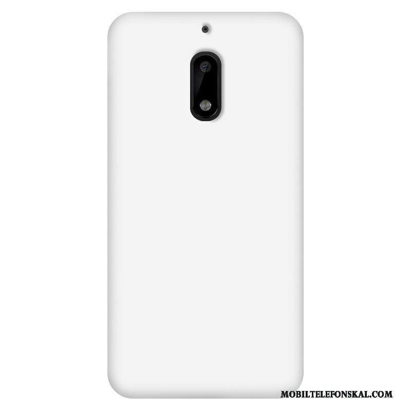 Nokia 6 Hård Nubuck Fodral Skal Telefon Trend Tunn Vit