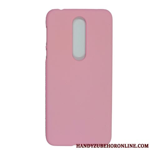 Nokia 7.1 Business Skal Telefon Nubuck Rosa Hård Enkel Slim