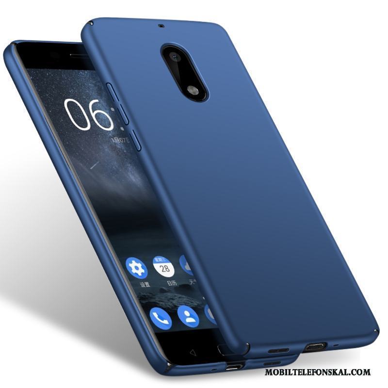 Nokia 8 Skydd Fallskydd Skal Blå Telefon Nubuck Hård