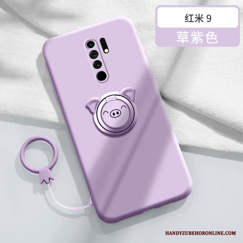 Redmi 9 Skal Telefon Support Magnetic Fodral Röd Kreativa Söt