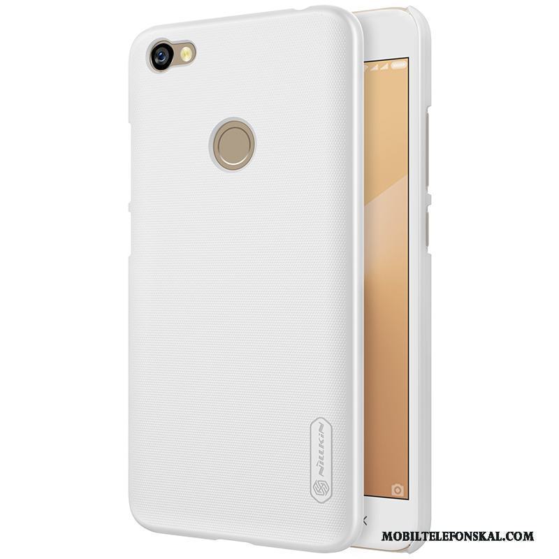 Redmi Note 5a Fodral Nubuck Skydd Vit Hög Guld Skal