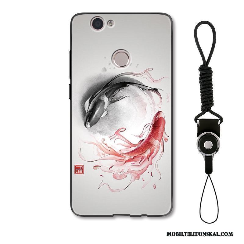 Redmi Note 5a Skal Carp Kinesisk Stil Skydd Liten Kreativa Fodral Grå
