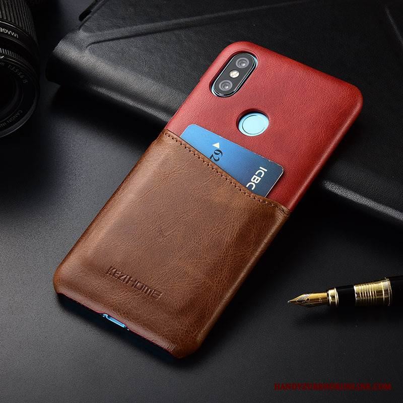 Redmi Note 6 Pro Fodral Liten Skal Telefon Kort Skydd Blandade Färger Röd
