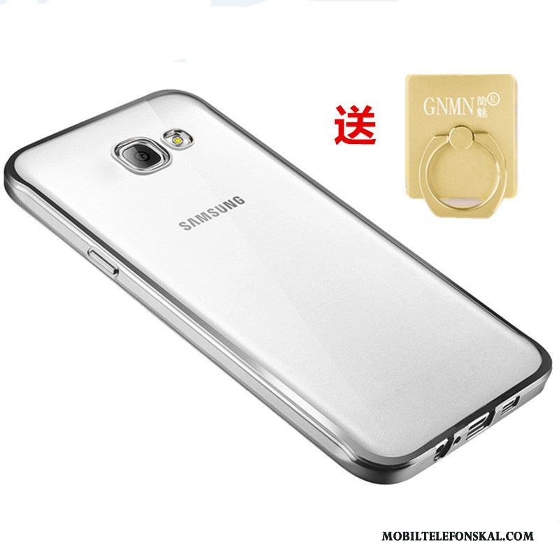 Samsung Galaxy A3 2016 Silikon Skal Stjärna Skydd Silver Mobil Telefon Mjuk